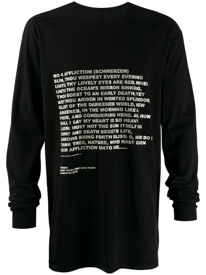 Rick Owens Drkshdw Level Long-sleeved T-shirt - Black
