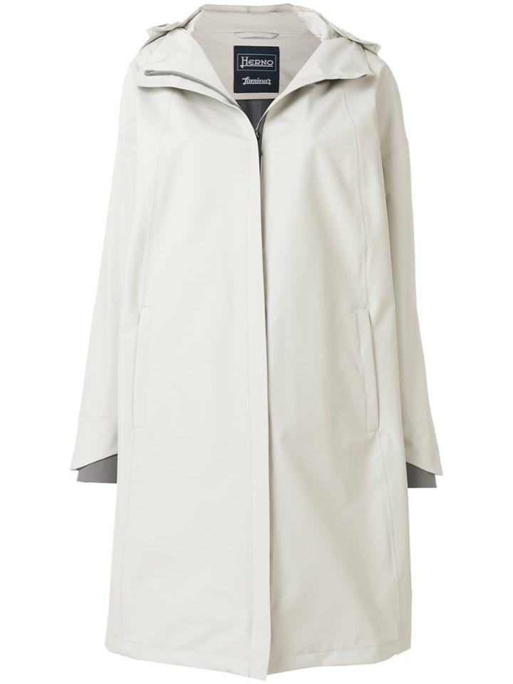 Herno Concealed Front Parka - Nude & Neutrals