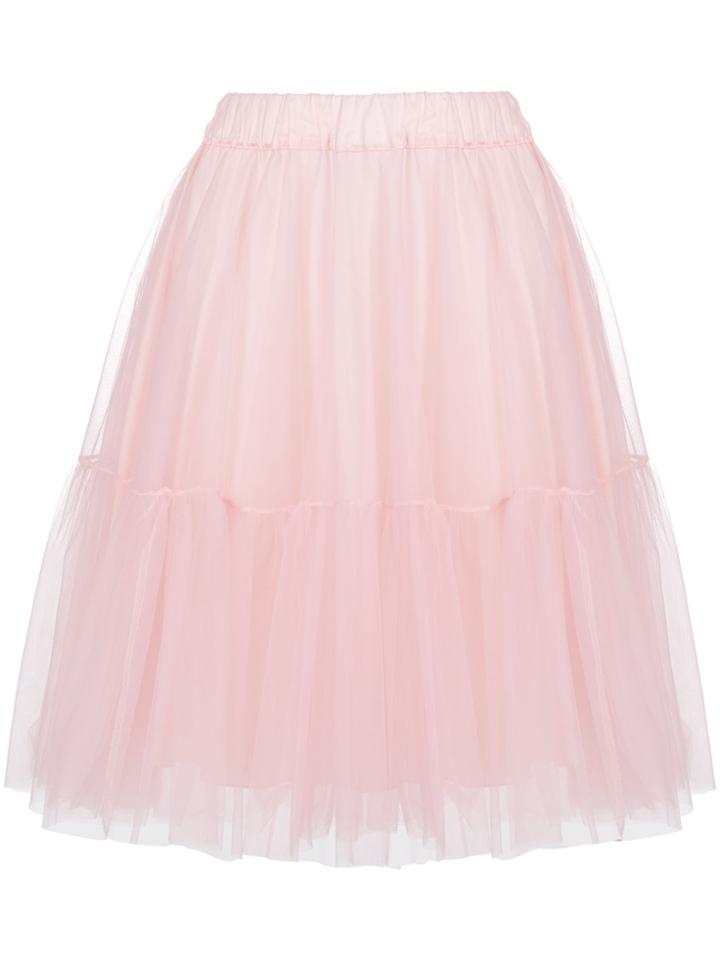 P.a.r.o.s.h. Full Midi Skirt - Pink & Purple