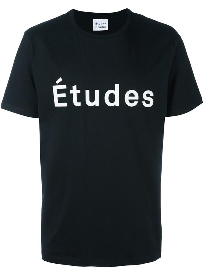 Études Logo Print T-shirt - Black