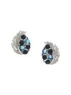 Susan Caplan Vintage '1960s Lisner Clip -on Earrings - Silver