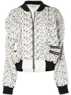 Aalto Floral Print Bomber Jacket - White