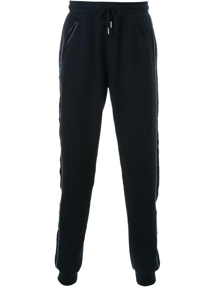 Christian Dada Contrast Stitching Joggers