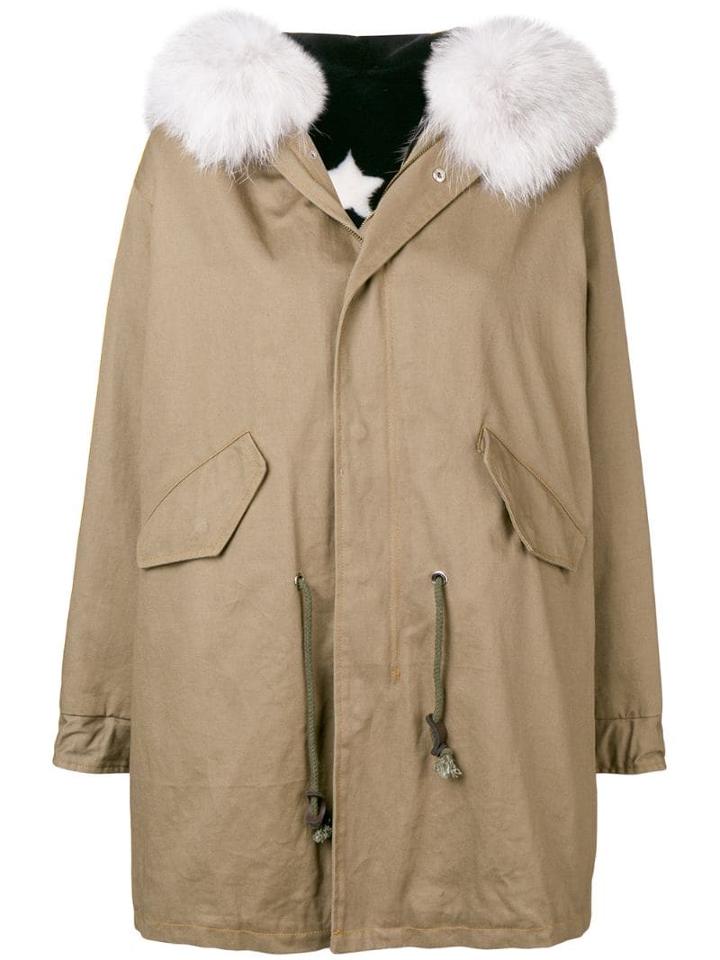 Liska Fur Trimmed Parka - Green