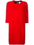 Gianluca Capannolo Three-quarter Sleeve Shift Dress, Women's, Size: 42, Red, Nylon/acetate/viscose