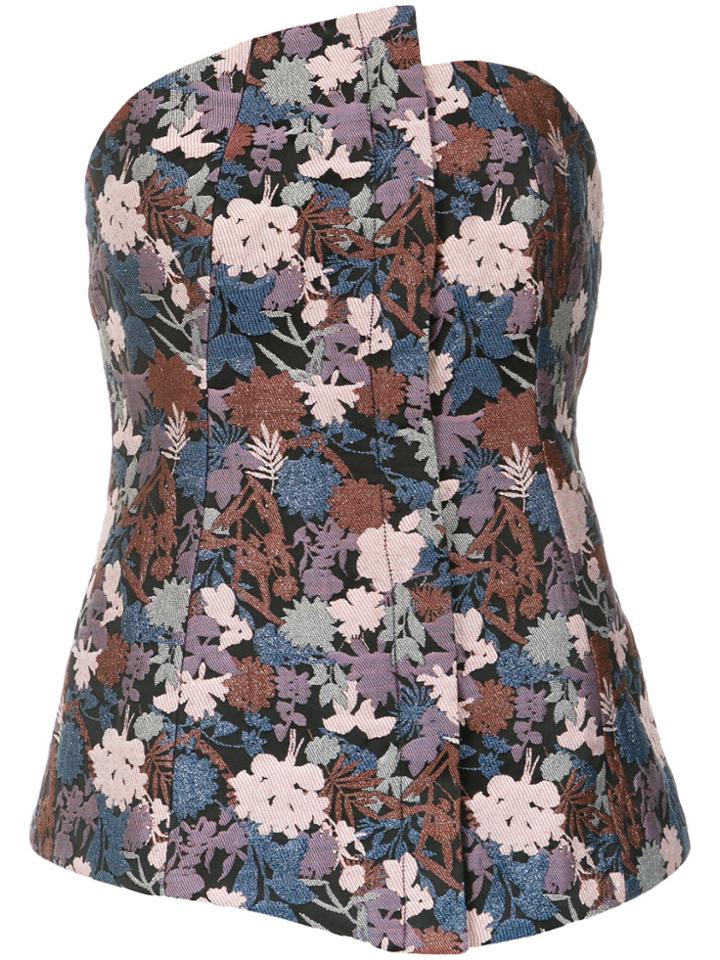 Tufi Duek Floral Jacquard Top - Multicolour
