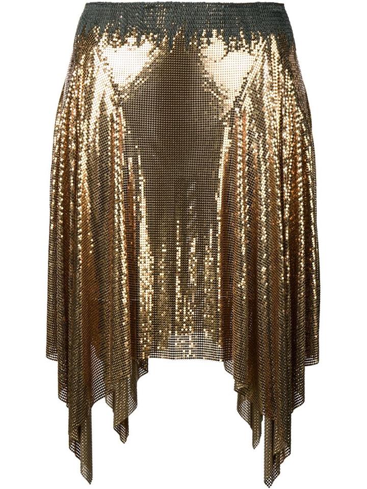 Paco Rabanne Chain-mail Asymmetric Skirt