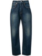 Junya Watanabe Ripped Detail Jeans - Blue
