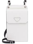 Prada Saffiano Leather Cellphone Case - White