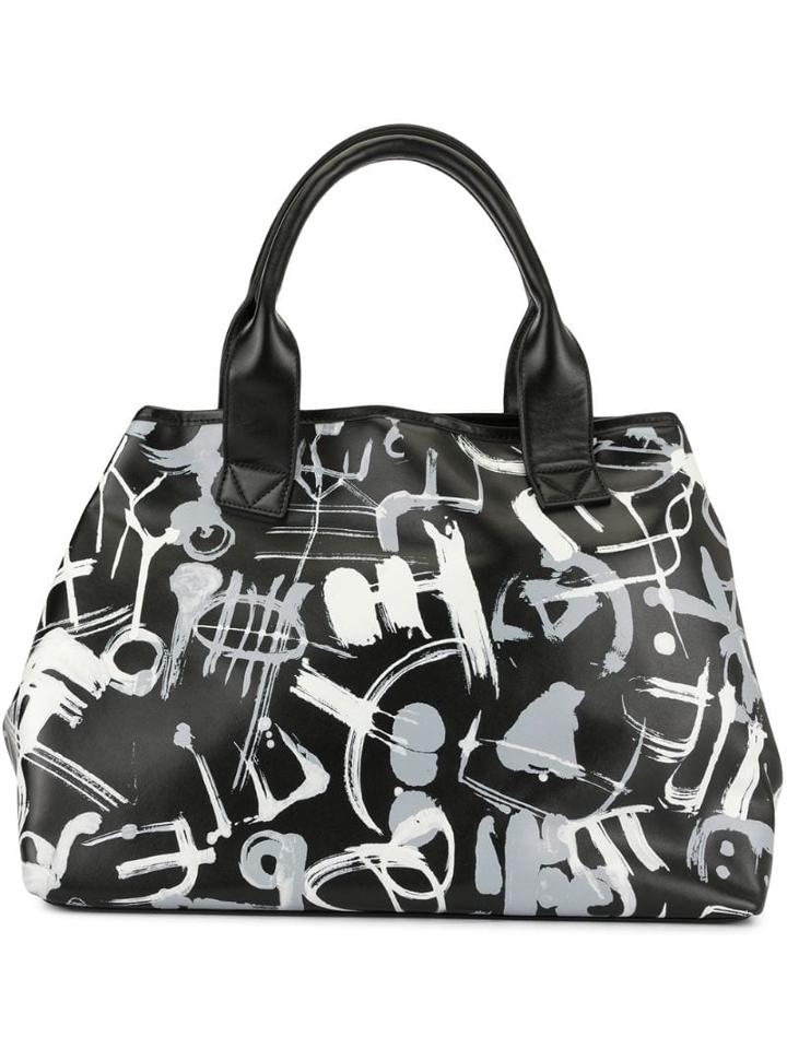 Loveless Printed Tote Bag - Black