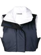 Sportmax Padded Cropped Gilet - Blue