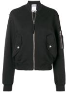 Moschino Long Sleeved Bomber Jacket - Black