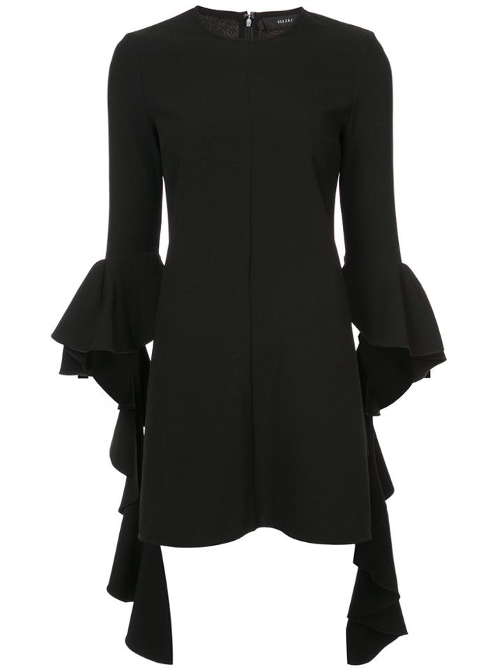 Ellery Cascade Dress - Black