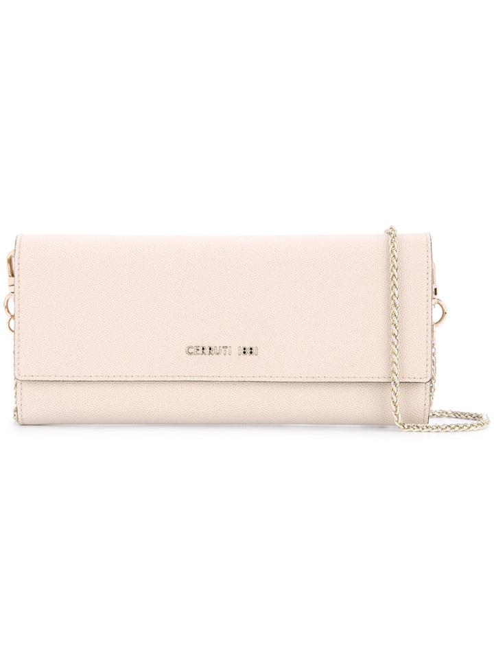 Cerruti 1881 Fold Over Cross Body Bag - Nude & Neutrals