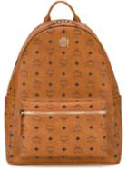 Mcm Stark Backpack, Brown, Leather