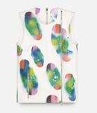 Christopher Kane Spray Paint Printed Leather Top
