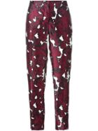 Oscar De La Renta Floral Print Trousers