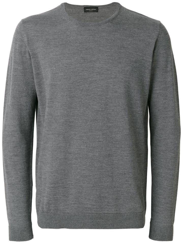 Roberto Collina Crew Neck Top - Grey