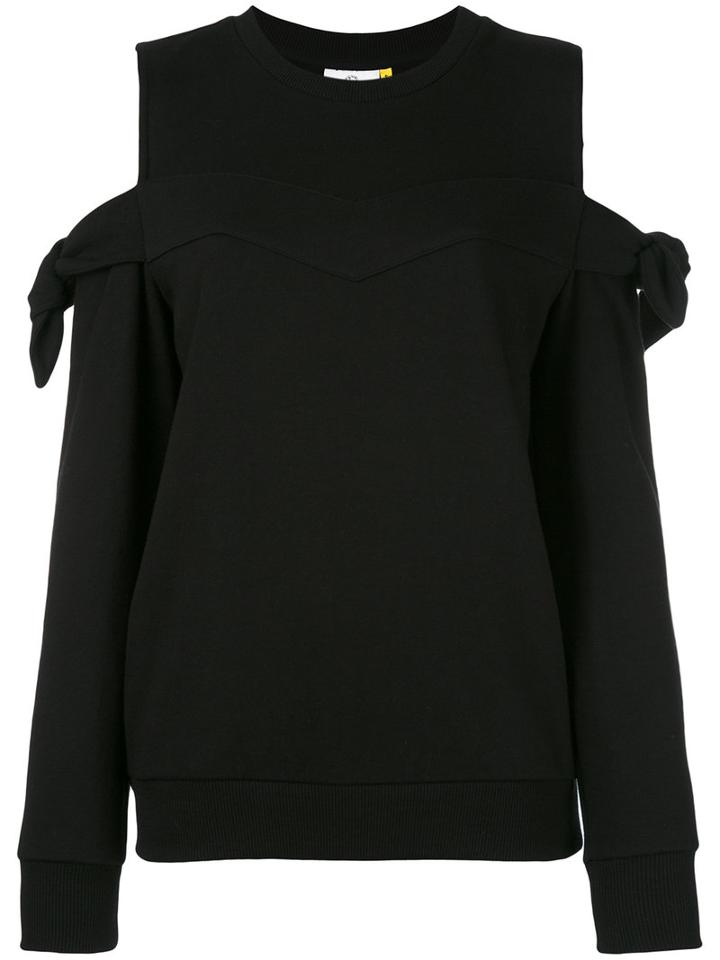 Steve J & Yoni P - Cold Shoulder Jumper - Women - Cotton - S, Black, Cotton