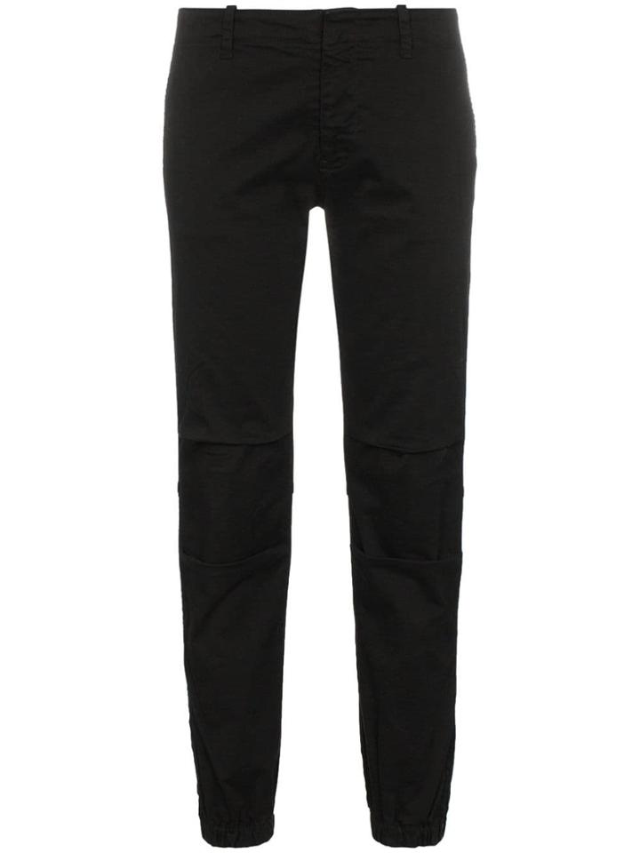 Nili Lotan Low Rise Tapered Trousers - Black