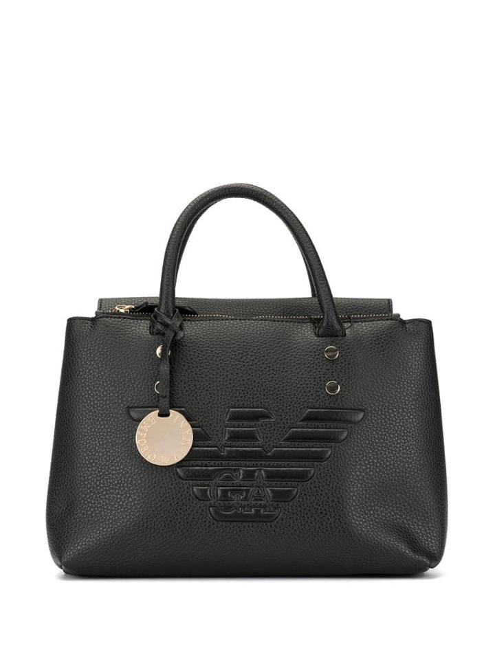 Emporio Armani Eagle Logo Tote Bag - Black