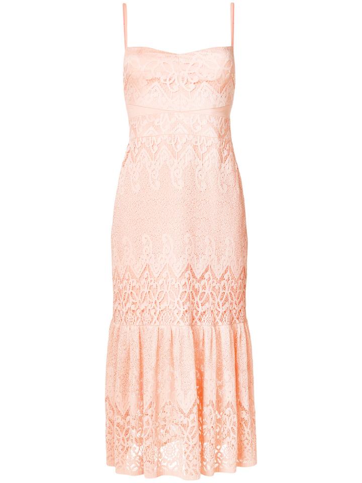 Three Floor Farrah Fitted Slip Dress - Yellow & Orange