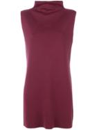 John Smedley Sleeveless Sweater Top - Red