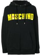 Moschino Vintage 2000's Logo Drawstring Hoodie - Black