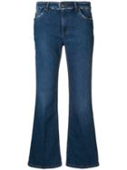 Red Valentino Cropped Flared Jeans - Blue