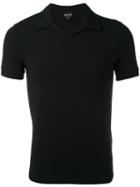 Giorgio Armani - Fitted Polo Top - Men - Spandex/elastane/viscose - 50, Black, Spandex/elastane/viscose