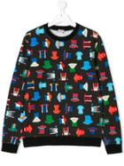 Paul Smith Junior T-shirt Print Sweatshirt - Black