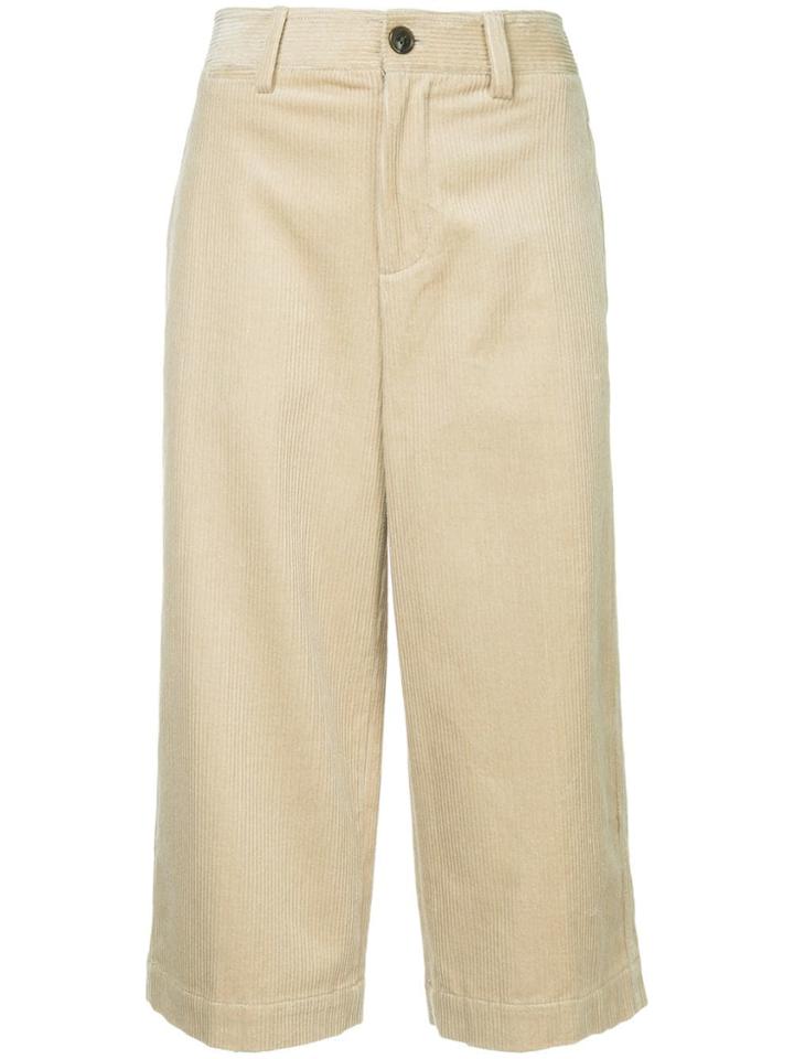 Vince Short Straight-leg Trousers - Neutrals