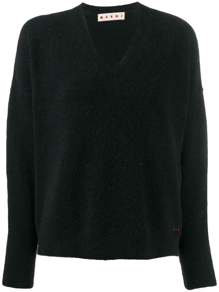 Marni Textured Knit Jumper - Black