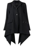 Barbara Bologna Flared Long-sleeved Coat - Grey