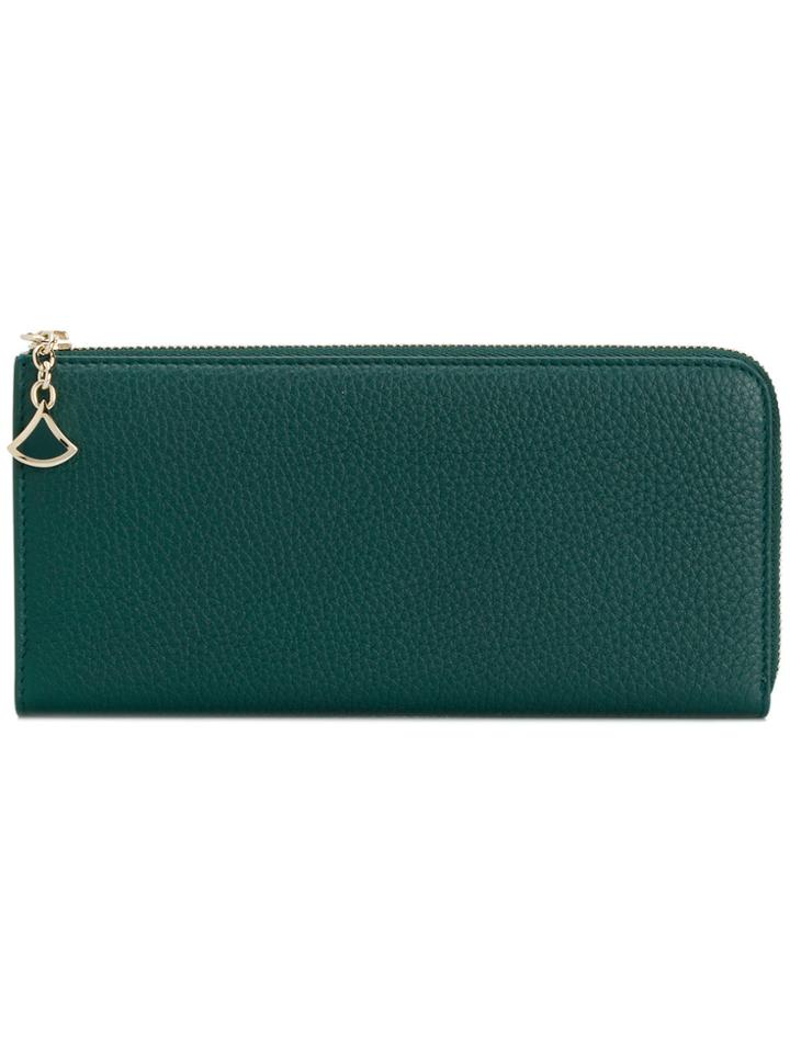 Bulgari Zipped Wallet - Green