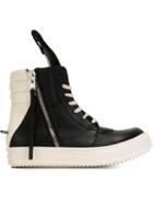 Rick Owens Geobasket Hi-top Sneakers, Women's, Size: 37, Black, Calf Leather/leather/rubber