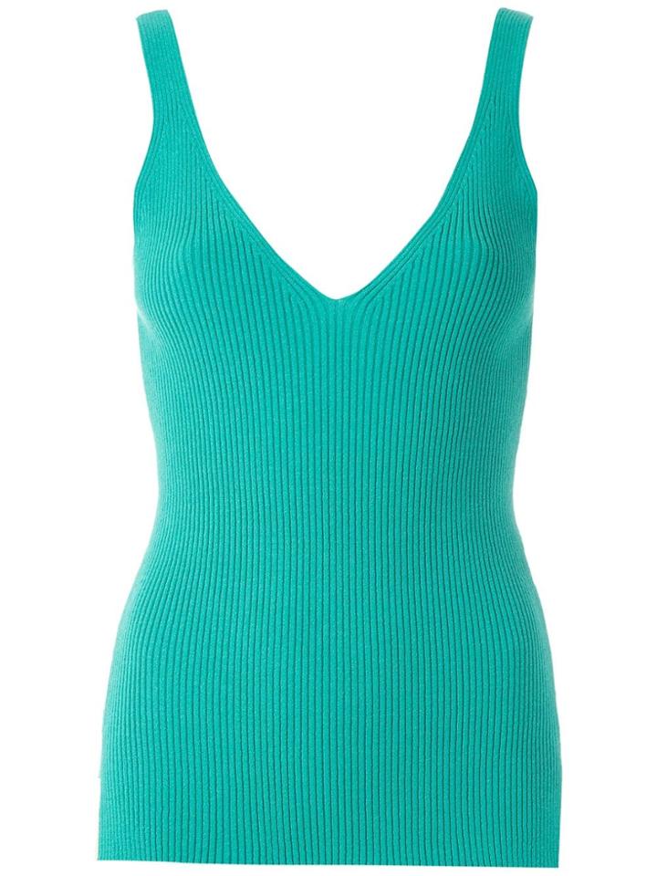 Mara Mac Ribbed Knit Tank - Green