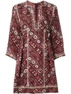 Isabel Marant - 'thurman' Dress - Women - Silk/cotton/viscose - 38, Red, Silk/cotton/viscose