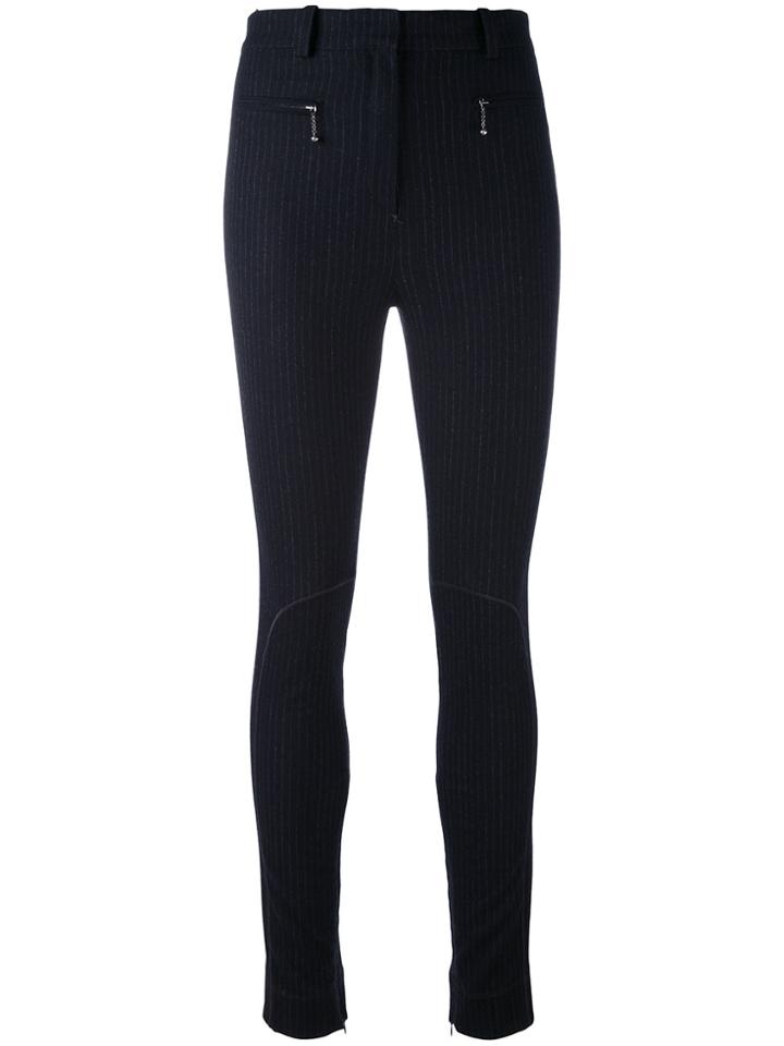 Nina Ricci Striped Skinny Pants - Black