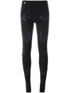 Philipp Plein 'in Your Eyes' Leggings, Women's, Size: Medium, Black, Cotton/spandex/elastane