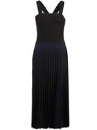 Derek Lam 10 Crosby Knit Dress With Pleated Skirt - Black