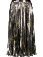 Suno Pleated Skirt, Women's, Size: 4, Grey, Polyester/spandex/elastane/silk