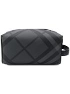 Burberry Checked Cosmetic Case - Black