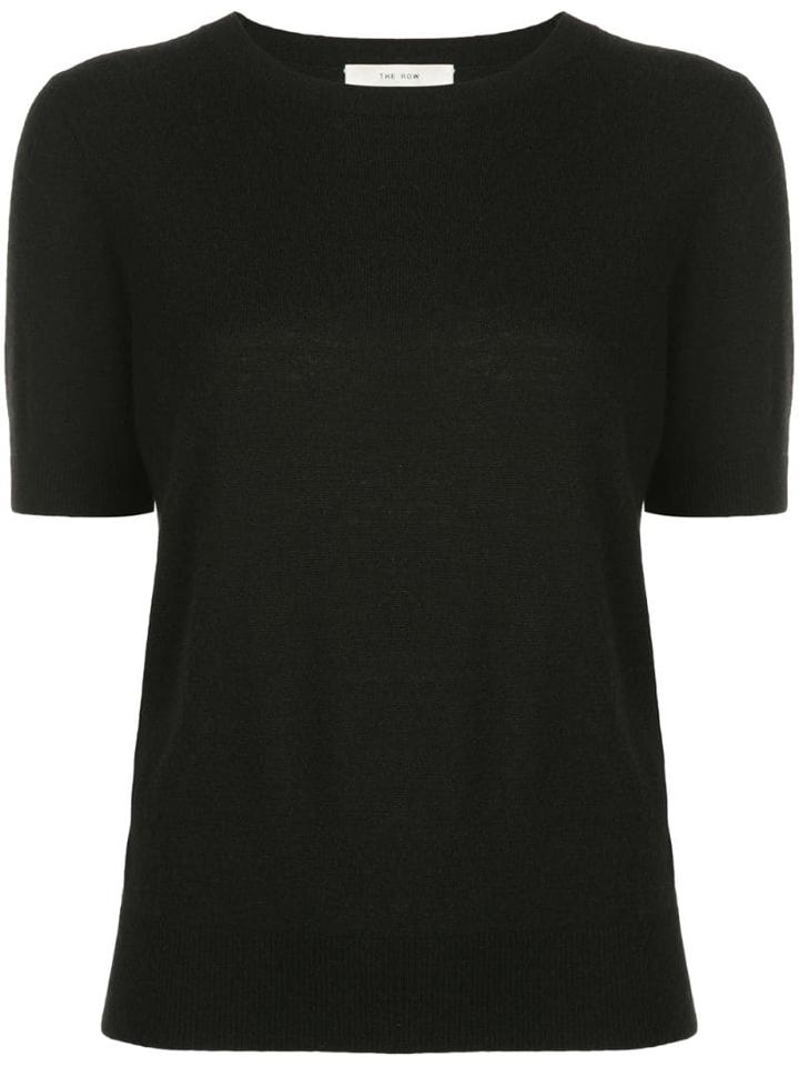 The Row Short Sleeved Top - Black