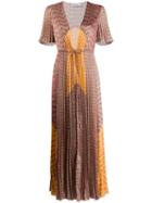 Self-portrait Pleated Logo Cover-up - Pink