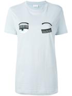 Chiara Ferragni - Flirting Eyes T-shirt - Women - Cotton - Xs, Blue, Cotton
