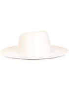 Off-white Wide Brim Hat, Men's, White, Rabbit Fur