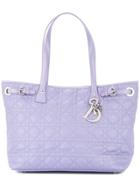 Christian Dior Vintage Lady Dior Cannage Hand Tote Bag - Pink & Purple