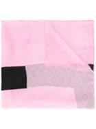 Chanel Vintage Logo Print Scarf, Women's, Pink/purple