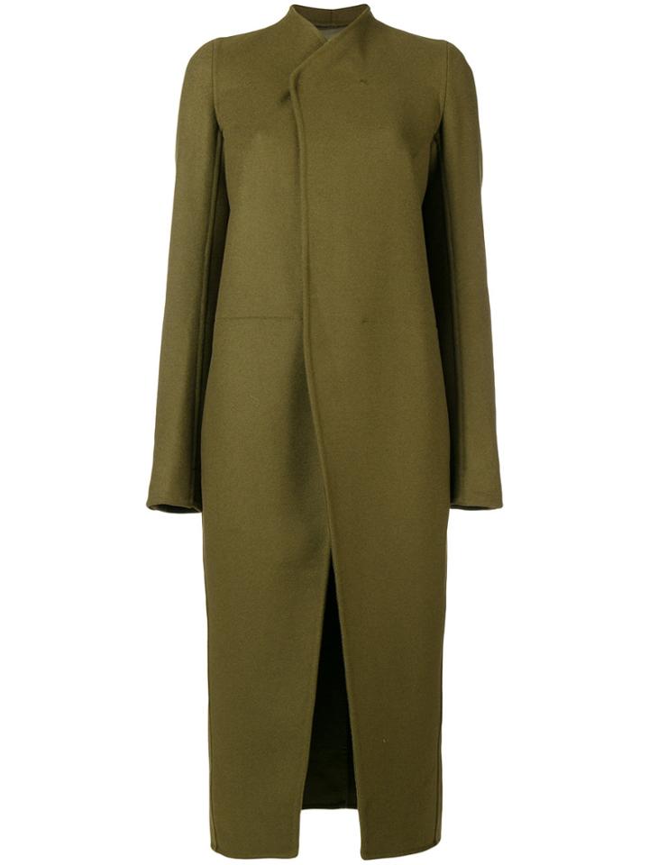 Rick Owens Wrap Coat - Green